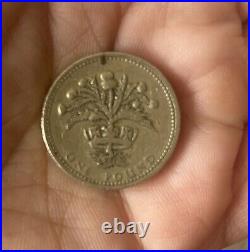 £1 Coin 1984 rare 1 pound coin NEMO ME IMPUNE LACESSIT