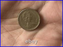 £1 Coin 1984 rare 1 pound coin NEMO ME IMPUNE LACESSIT