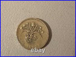 £1 Coin 1984, rare 1 pound coin NEMO ME IMPUNE LACESSIT