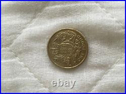 £1 Coin Old One Pound Round Style 2015