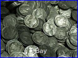 1 LB. One Pound (16 oz.) Indian Buffalo Head Nickels Old US Coin Lot Mixed Dates