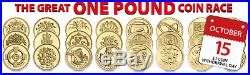 £1 ONE POUND RARE BRITISH COINS, COIN HUNT 1983-2015 uncirculated condition coin