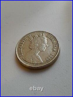 £1 One Pound Coin Gibraltar Neanderthal Skull 1848 2013 RARE