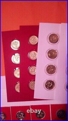 £1 One Pound Full Set Of 48 1983-2017 Used And Mint Coins + Album Xmas Gift