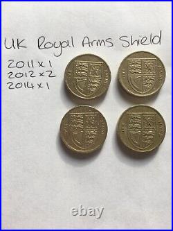 £1 One Pound Old Style Round Job Lot 44 Collectable Circulated Coins