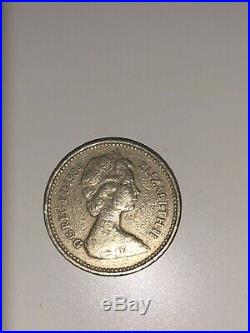 £1 One Pound Rare British Coin, 1984 Uncirculated