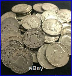 1 One Troy Pound LB BENJAMIN FRANKLIN Kennedy JFK Half Dollar US Silver Coins
