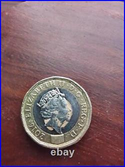 1 Pound Coin Error, Bi Metal Centre, Pound Coin