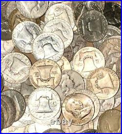 1 TROY POUND (12 troy oz.) of 90% old U. S. Half Dollar silver coins (no junk)
