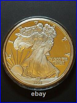 1 Troy Pound 999 Fine Silver 1992 American Eagle Liberty Silver Bullion