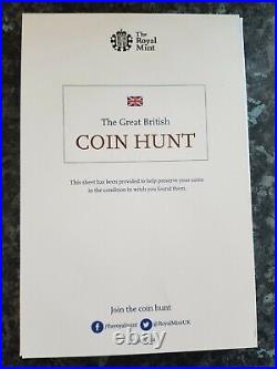 £1 coins all uncirculated or proof coins in british coin hunt album full set