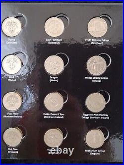 £1 great british coin hunt Set of 24 old round coins (All Designs) Circulated