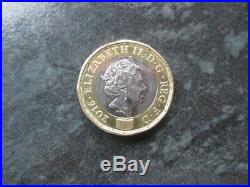 £1 one pound TRIAL Piece 2016. 100% Genuine. Very rare. With micro lettering