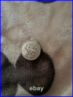 1 one pound coin welsh dragon