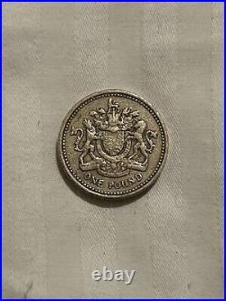 1 pound coin Queen Elizabeth II 1983 discontinued