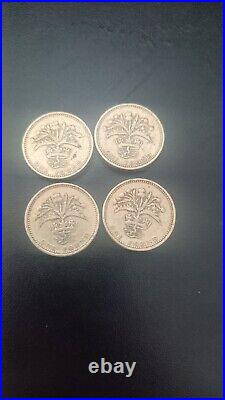 1 pound coins 1984 4 coins