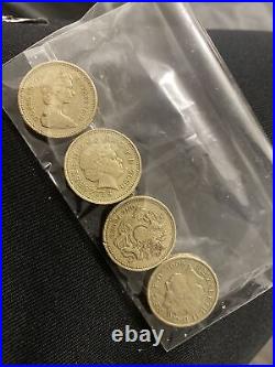 1 pound coins Old Is Gold All 4 For £5500