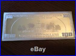 $100 Silver Proof One Quarter-Pound 4 troy oz. 999 Bar Washington Mint 1996
