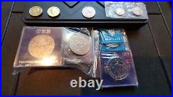 16 X 1952-1977 Queen Elizabeth II Jubile Crown Coins + JOBLOT two 1 pound coins+