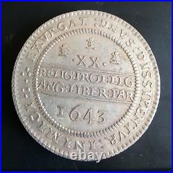 1643 Charles 1 One Pound Coin RESTRIKE