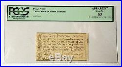 1771 Province of North Carolina One Pound Note PGCS Apparent About New 53