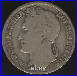 1844 Belgium Leopold I Silver 1 Franc Coin European Coins Pennies2Pounds