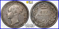 1872 Great Britain 1 Shilling PCGS Certified XF45 Die #90 S-3906A Victoria