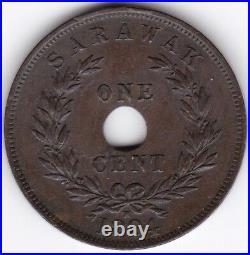 1894 H Sarawak One Cent Pennies2Pounds