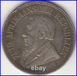 1895 South Africa Silver 2 1/2 Shillings World Coins Pennies2Pounds