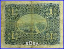 1916 The National Bank Of Scotland £1 One Pound Note J612- 068