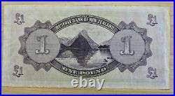 1934 The Reserve Bank of New Zealand One Pound £1 Maori King Tawhiao Banknote