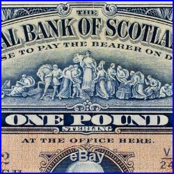 1940 Commercial Bank of Scotland Limited One Pound Note XF Condition P #331b