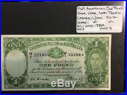 1949 Australian One Pound STAR note Coombs/Watt Last Prefix VF