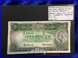 1953 Australian One Pound STAR note Coombs/Wilson gAu-Unc