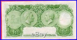 1961 Australia One Pound Notes 2 X Consecutive Coombs /wilson Hi/51 694219 220
