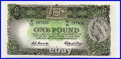 1961 Australian COOMBS/WILSON 1 Pound UNC Consecutive Banknotes HI90 297450- 452