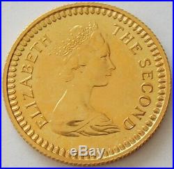 1966 Rhodesia Elizabeth II Gold Proof One Pound Coin With Original Case