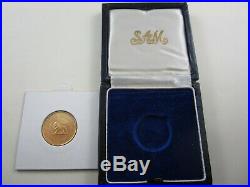 1966 Rhodesia One Pound Gold proof with original Reserve Bank Salisbury box