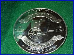 1968-1993 Carriage Inc. 25th Ann. One Pound (14.6) Oz. 999 Fine Silver Art Rd