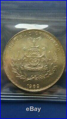 1969 BIAFRA 1 One Pound Silver coin ICCS MS-64