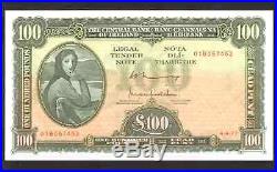 1977 Ireland Series A One Hundred Pounds (£100) Banknote Good Extremely Fine