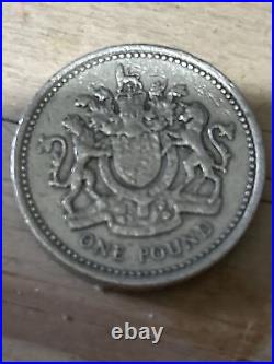 1983 1 pound coin error