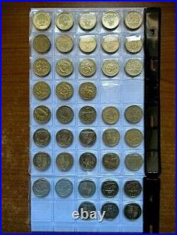 1983-2015 Every CIRCULATED Round Pound UK £1 coin minted, COMPLETE SET, FREE P&P
