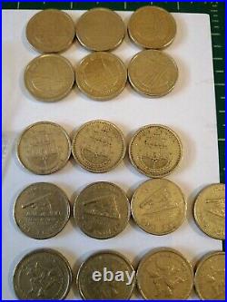 1983-2016 A Joblot Collection of 151 Rare £1 Circulated One Pound Coins