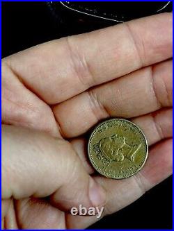 1983 Elizabeth II £1 One Pound Coin Proof 1985 Pound Coin & 1983 Pound Coin