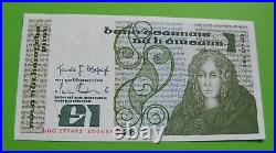 1983 Irish One Pound Notes Three Replacement Banknotes In Sequence Ireland £1