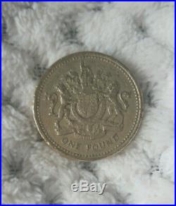 1983 Rare Old One Pound £1 Royal Arms Coin Error Upside Down DECUS ET TUTAMEN