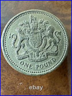 1983 Royal Arms One Pound Coin Old Style (£1) EXTREMELY RARE- Wriring edges