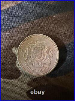 1983 Royal Arms One Pound Coin Old Style (£1) EXTREMELY RARE- Wriring edges