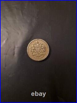 1983 Royal Arms One Pound Coin Old Style (£1) EXTREMELY RARE- Wriring edges